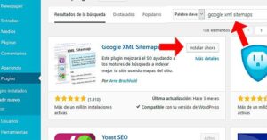 instalacion google xml sitemaps