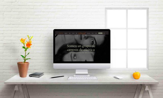 Diseño web para centro de estética Vitalis Beauty en Bilbao