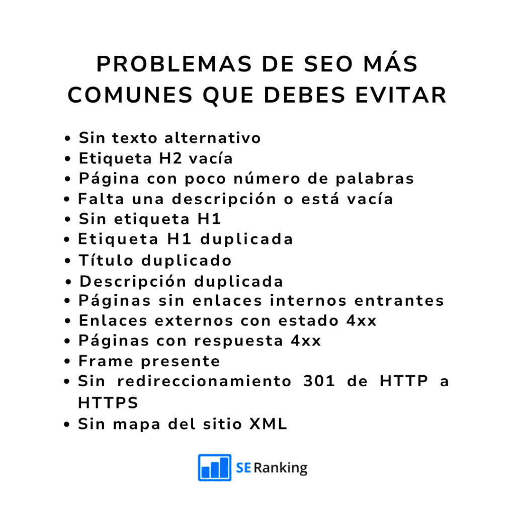 errores comunes de seo que debes evitar 1